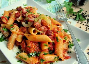 penne all'amatriciana